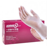 爱马斯 AMMEX 一次性PVC手套 GPX3KRT42100 S号 100只盒 CLP 