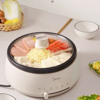 美的（Midea）电火锅家用4L 多功能电炒锅电煮锅 韩式电热锅DY28P151