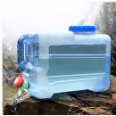 尚烤佳 水桶 户外水桶 纯净水桶 蓄水桶 家用储水桶 广口大口水桶 车载水桶 自驾游水桶 带水龙头 12L