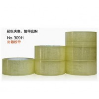 得力(deli)30911封箱胶带48mm60y45um(6卷筒)(普透)