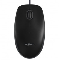 罗技（Logitech）B100企业版 鼠标 有线鼠标 办公鼠标 对称鼠标 黑色
