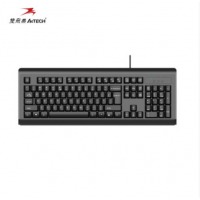 双飞燕（A4TECH） KB-8A 有线键盘 笔记本外接台式电脑通用键盘 104键 USB接口 黑色