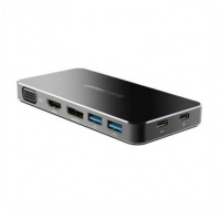 绿联 Type-C扩展坞 USB-C转HDMIVGA转换器 分线器转接头数据线投屏 适用苹果MacBook华为P30手机CM120 40872