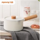 九阳(Joyoung)不粘奶锅汤锅16cm婴儿宝宝辅食平底锅卡通小奶锅煮热奶白色奶锅1622D