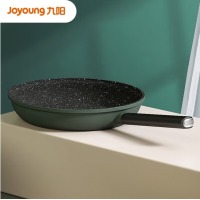 九阳(Joyoung)麦饭石色不粘煎锅平底锅炒菜锅26cm电磁炉燃气灶明火适用JLW266