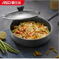 爱仕达 ASD 煎锅平底锅 欧式麦饭石色不粘平底锅煎锅 28CM明火磁通煎蛋锅 CL28A