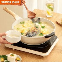 苏泊尔 SUPOR 煎炒锅家用星星石不粘锅麦饭石色炒菜锅32cm电磁炉燃气通用EC32LA