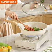 苏泊尔 SUPOR 煎炒锅家用星星石不粘锅麦饭石色炒菜锅28cm电磁炉燃气通用EJ28LA