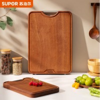 苏泊尔SUPOR 乌檀木整木菜板 加厚加大切菜板实木砧板40*28*2.5cm