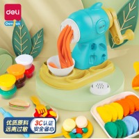 得力(deli)儿童彩泥橡皮泥超轻粘土手工DIY 面条机模具工具套装