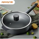 九阳（Joyoung）炒锅28cm 不粘炒菜锅 平底煎锅 电磁炉煤气灶明火通用烹饪锅具 透明锅盖 CLB2861D-B