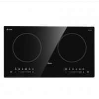 美的（Midea）双灶电磁炉 电磁灶 家用大功率3300W炒菜双头灶家用智能定时C2-WIH3301 曜石黑