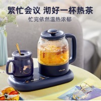 小熊（Bear）迷你养生壶养生杯mini烧水壶煮茶壶保温杯垫多功能花茶壶煮茶器电热水壶开水