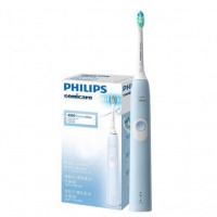 飞利浦(PHILIPS) 电动牙刷 净齿呵护型 成人声波震动牙刷 2种洁齿强度可选 浅蓝色