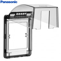 松下（ Panasonic）开关插座 防水盒通用透明86型防水开关面板盒 防溅盒防水罩插座