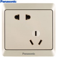 松下（ Panasonic）插座 斜五孔插座错位二三极10A插座 86型面板 WMWA12