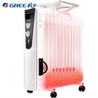 格力 （GREE）取暖器/电暖器/电暖气片家用 13片电油汀/速热/宽片/白色 NDY11