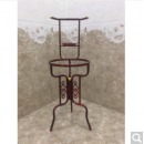 脸盆架三角卫生间浴室老式落地洗脸盆架子单位用铁艺毛巾架子盆架 红色