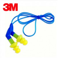 3M 可清洗圣诞树型耳塞 340-8002游泳有线隔音降噪耳塞 射击睡眠耳塞 10付装 定