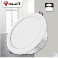 公牛（BULL）LED筒灯客厅吊顶天花灯过道玄关嵌入式孔灯 8W/4寸自然白光