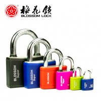梅花锁 （BLOSSOM LOCK） 梅花锁 菱形彩色防锈防水锁抽屉箱包挂锁 菱形20MM(随机颜色)