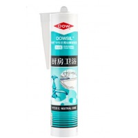 中性防霉玻璃胶 0级防霉防水中性硅酮厨卫台盆马桶防虫防漏密封胶封边美容胶 透明色