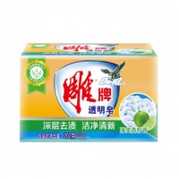雕牌 透明皂净爽青柠洗衣肥皂 深层去渍无磷家庭装新老包装随机发洗衣皂 202g