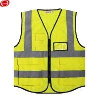 谋福CNMF8004系列反光马甲反光背心救援服荧光马甲作业警示服反光衣骑行环卫施工服可定制