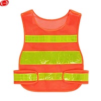 谋福 CNMF 8411 黑色网格反光背心 施工安全服出行安全警示绿化衣服 反光衣反光马甲