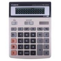 佳能Canon WS-1200H 12位数大号商务办公计算器双电源宽屏办公桌面经典计算器