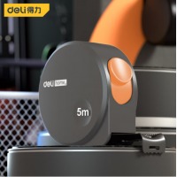 得力(deli)国民家居home系列5m硅胶钢卷尺盒尺伸缩尺拉尺木工尺钢尺测量工具5mx1