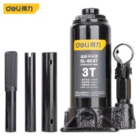 得力（deli）立式调杆液压千斤顶车用3吨 3T小型汽车油压千斤顶换胎工具 DL-BC3T