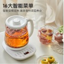 小熊（Bear）养生壶 煮茶器 烧水壶 煮茶壶 多段保温迷你玻璃花茶壶 智能恒温电热水壶1.5L YSH-D15V7电水壶