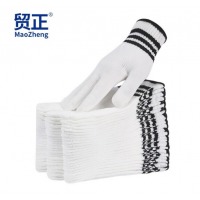 贸正(MaoZheng) 线手套劳保 加厚防滑耐磨工地干活工业防护劳工棉线劳保用品手套600打杠尼龙10双