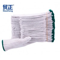 贸正(MaoZheng) 线手套劳保 加厚防滑耐磨工地干活工业防护劳工棉线劳保用品手套700绿口60双
