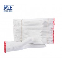 贸正(MaoZheng) 线手套劳保 加厚防滑耐磨工地干活工业防护劳工棉线劳保用品手套500尼龙60双