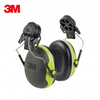 3M X4P3 挂安全帽式耳罩工地工作用非导电式防噪音降噪声工业防护搭配安全帽使用1副装