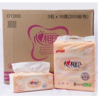 心相印抽纸 200抽  3包/提     16提/箱