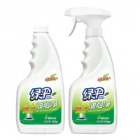 绿伞 厨房重油污净 绿茶香型500g*2瓶 油烟机去油烟污垢厨房清洁剂