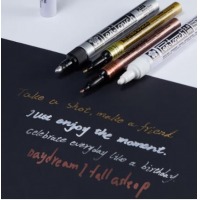 樱花 油漆笔签字笔 1.0mm（金色+银色+赤铜色）三支装 记号笔马克笔高光笔