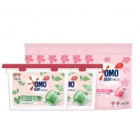 奥妙白茶单腔洗衣凝珠三合一除菌抑菌洗衣液一颗轻松洗旅行便携装两盒六袋208颗