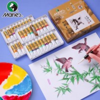 马利 国画颜料盒装36色12ml学生美院专业美术绘画国画套装 1305