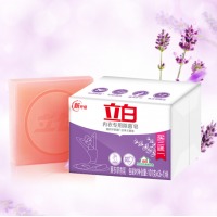 立白肥皂洗衣皂内衣专用除菌皂101g*4块 宝宝贴身衣物适用 耐用温和不伤手（薰衣草4香）