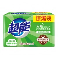 超能 柠檬草透明皂/洗衣皂（清新祛味）260g*2块 肥皂 不伤手天然植物成分去异味 硬水