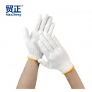 贸正（MAOZHENG)手套劳保耐磨工作纯棉加厚白棉纱棉线劳动工地干活500黄边12双