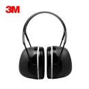 3M 隔音耳罩X5A 噪音耳罩 非导电式头带37db可搭配降噪耳塞黑色 1副装