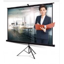 得力（deli） 100英寸 16:10支架投影幕布投影布