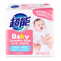 超能 婴幼儿专用洗衣皂120g（宝宝专研配方）肥皂 不添加荧光剂漂白剂 温和不刺激 去奶渍