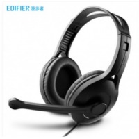 漫步者 （EDIFIER） USB K800 学生网课耳麦 黑色 双孔