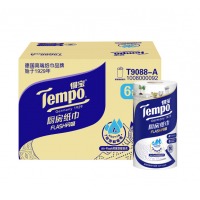 得宝(Tempo) 卷纸/厨房卷纸 卷筒式3层88节/卷*6卷 厨房用纸 吸油纸 纸巾 水油闪吸
